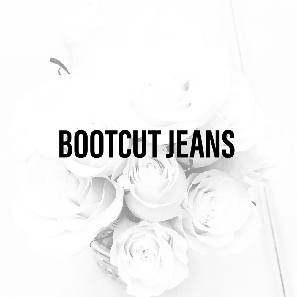BOOT CUT LEG JEANS